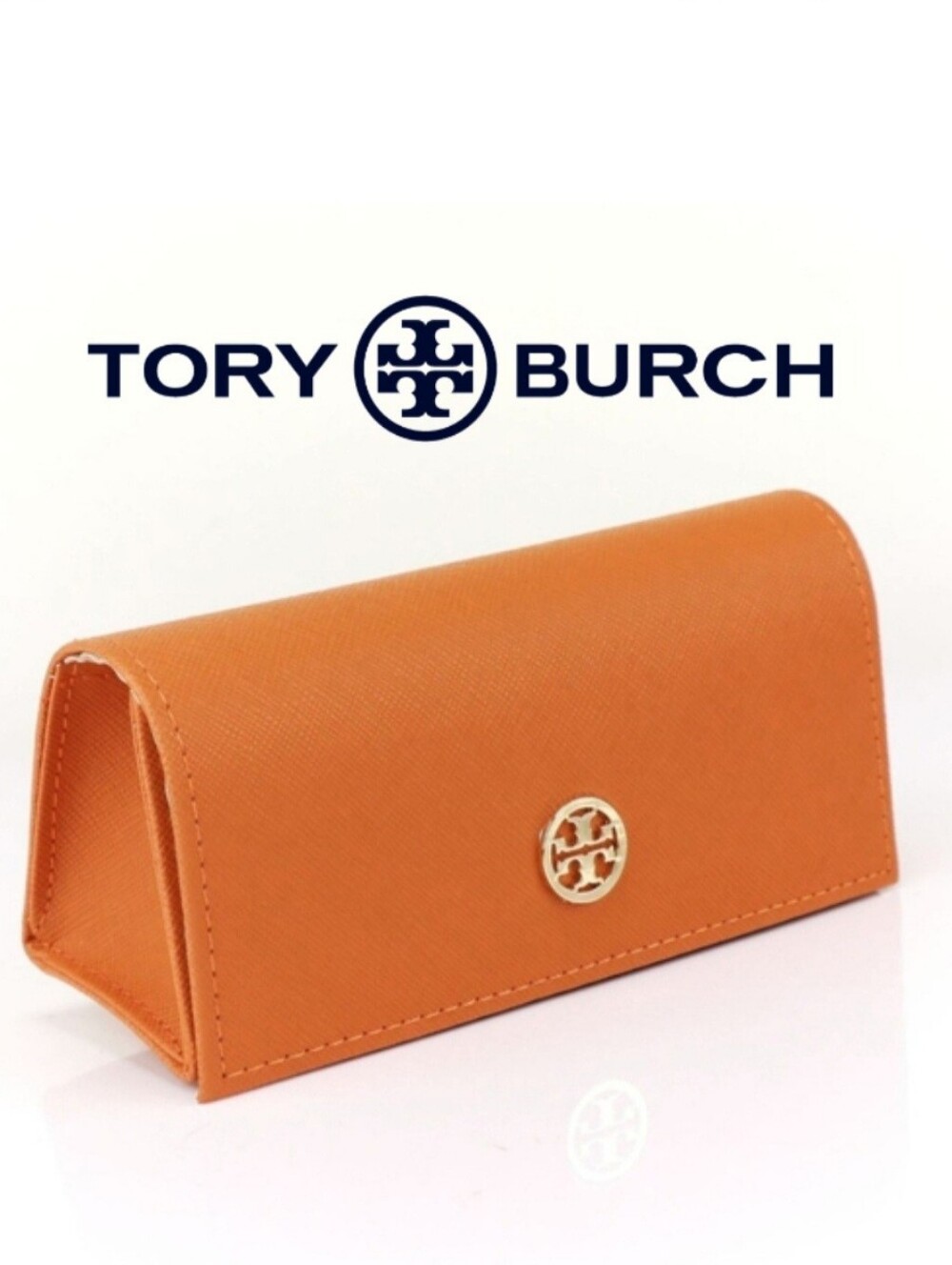 TORY BURCH Textured Leather Sunglass Eyewear Case